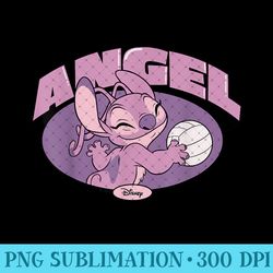 lilo and stitch - angel varsity volleyball - png design assets - trendsetting and modern collections