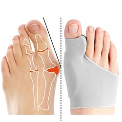 gout foot support toe separator and bunion corrector: orthotic foot bone alignment and pedicure sock straightener