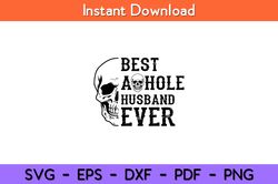 best husband ever skull svg design