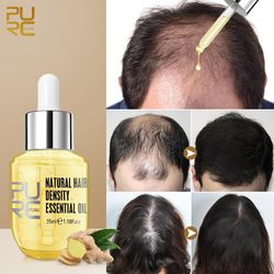 purc natural ginger anti hair loss essential oil hair growth treatment serum