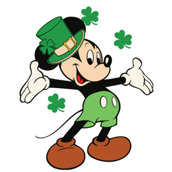 Disney Mickey Happy Saint Patricks Day Svg Digital File