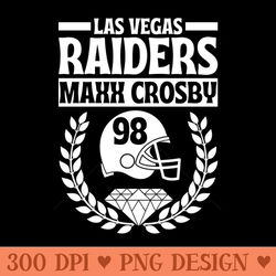 las vegas raiders maxx crosby 98 helmet american football - free png downloads