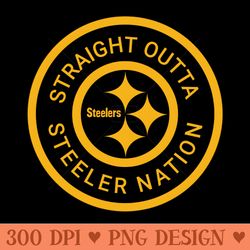 straight outta steeler nation - png download website