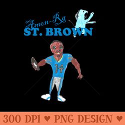 amonra st. brown lions drawing - png artwork