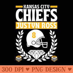 kansas city chiefs justyn ross 8 edition - png download bundle