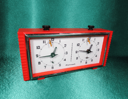 vintage soviet chess tournament timer, clock jantar ochz, soviet design retro home decor ussr
