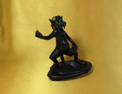 vintage figurine wolf nu pogodi, cartoon heroe ashtray statuette, scuba diver cast iron gift ussr