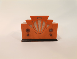 vintage rare miniature radio radioline, crosiey 33s italia 1933 portable radio collection model perfectly working