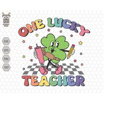 one lucky teacher svg, st patricks day svg, stanley tumbler belt bag, shamrock teacher svg, st patty day svg, irish luck