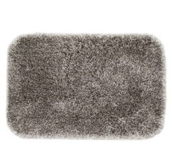 kayvaughan ultimate mingled bath rug, mingled gray