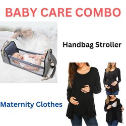 pregnancy maternity clothes for mom & handbag stroller baby pack(us customers)