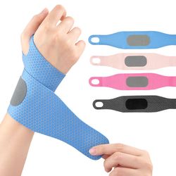 breathable wrist band adjustable velcro straps stabilizer ultra thin wrist brace support for carpal tunnel