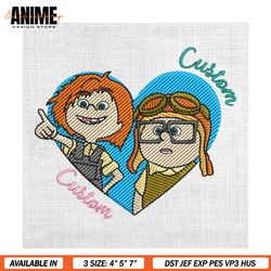 adventurer carl and ellie custom name embroidery