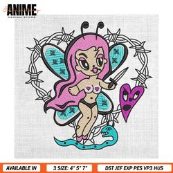 karol g little devil angel album embroidery