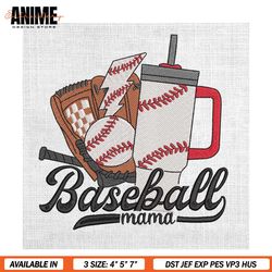 baseball mama sport baseball stanley embroidery