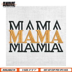 mama retro mother day sayings embroidery