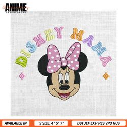 disney mama minnie mouse embroidery