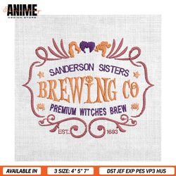 snaderson sister brewing co premium witches brew embroidery