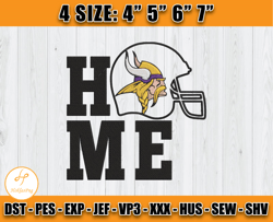 Minnesota Vikings Home embroidery design, Minnesota Vikings embroidery, NFL embroidery, Logo sport embroidery