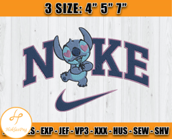 nike stitch valentines embroidery, stitch nike embroidery machine, cartoon embroidery design file