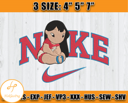 lilo cute embroidery, stitch nike embroidery machine, cartoon embroidery design file