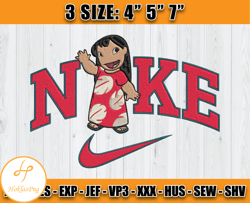 nike lilo embroidery, stitch nike embroidery machine, cartoon embroidery design file