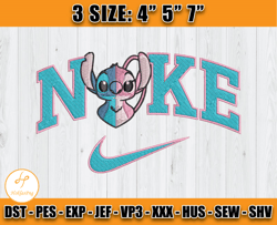 nike embroidery design stitch and angel, disney nike machine embroidery, anime embroidery