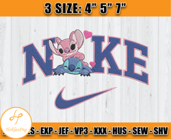 lilo stich embroidery design, disney nike machine embroidery, anime embroidery