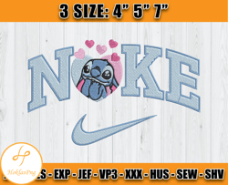 stitch heart embroidery design, stitch nike embroidery machine, cartoon embroidery design file