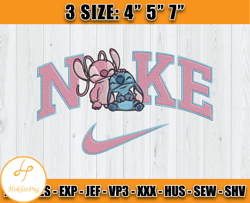 angel pink embroidery design, stitch nike embroidery machine, cartoon embroidery design file