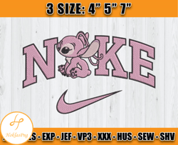 nike stitch angle embroidery, disney nike machine embroidery, anime embroidery