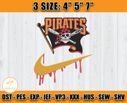 nike pittsburgh pirates embroidery, nike mlb embroidery, embroidery machine