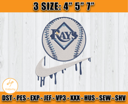 tampa bay rays embroidery, nike mlb embroidery, embroidery machine