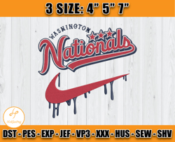 washington nationals embroidery, mlb embroidery, embroidery pattern