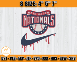 washington nationals embroidery, all teams mlb embroidery, embroidery design