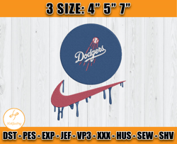 los angeles dodgers embroidery, nike mlb, logo nike, embroidery machine file