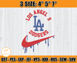 los angeles dodgers embroidery, nike mlb embroidery, embroidery pattern