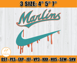 miami marlins embroidery, mlb embroidery, embroidery design