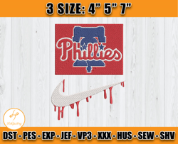 philadelphia phillies embroidery, mlb nike embroidery, embroidery machine file