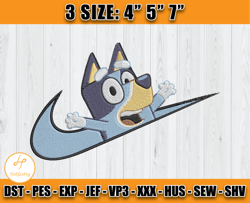 nike bluey embroidery, nike embroidery, embroidery machine file