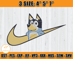 nike bandit embroidery, bluey embroidery, embroidery machine file