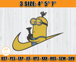 nike minion embroidery, nike disney embroidery, minion embroidery