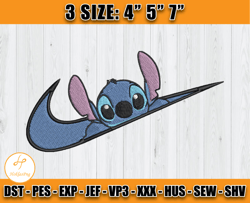 stitch embroidery, nike disney embroidery, applique embroidery designs