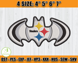 Pittsburgh Steelers Embroidery Design, Brand Embroidery, Embroidery File, NFL Sport Embroidery
