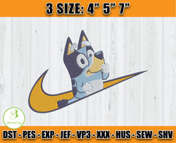 nike bluey embroidery, disney nike embroidery, embroidery pattern x