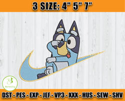 nike bluey embroidery, nike disney embroidery, embroidery design movie