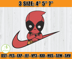 nike deadpool embroidery, disney nike embroidery, embroidery machine x