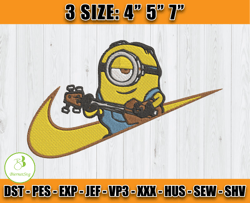 nike minion embroidery, disney nike embroidery, embroidery pattern