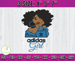 adidas girl embroidery, adidas logo embroidery, embroidery applique x