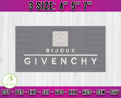 bijoux givenchy logo embroidery, logo fashion embroidery, embroidery applique